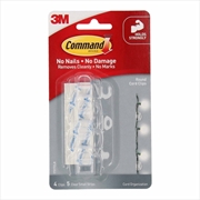 Buy Command 17017CLR Round Cord Clips Clear 4-Pack - Box of 6