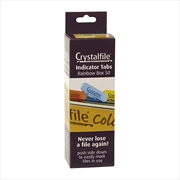 Buy Crystalfile Rainbow Tabs Pk50