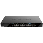 Buy D-Link 28-Port Gigabit Smart Managed Stackable PoE+ Switch
