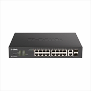 Buy D-Link 18-Port Gigabit Smart Managed PoE Switch with 16 PoE Ports