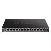 Buy D-Link 52-Port Gigabit Smart Managed PoE Switch with 48 RJ45 and 4 SFP+ 10G Ports