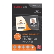 Buy GBC Laminating Pouch 54X86mm 125 Micron Pk100