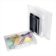Buy Marbig Plastic A4 File Case Clear W/Clip Label