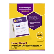 Buy Marbig Sheet Protectors Heavyweight A4 Pk100