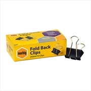 Buy Marbig Fold Back Clips 25mm Box 12