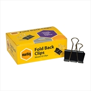 Buy Marbig Fold Back Clips 50mm Box 12