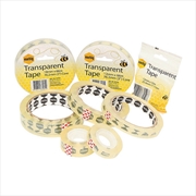 Buy Marbig Tape Office 12mm X33M(25.4mm Core) Transp
