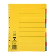 Buy Marbig Indices & Dividers 10 Tab Manilla A4 XWide