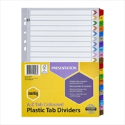 Buy Marbig Indices & Dividers A-Z Tab Reinf A4 Colour