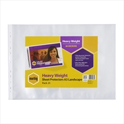 Buy Marbig Sheet Protectors H/Weight A3 Landscape Pk25