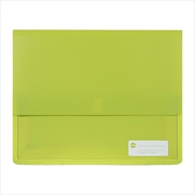 Buy Marbig Polypick A4 Heavy Duty Document Wallet Lime
