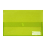 Buy Marbig Polypick Foolscap Document Wallet Lime