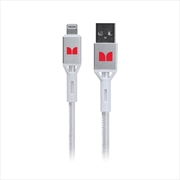 Buy Monster Lightning to USB-A Braided Cable - White 2m