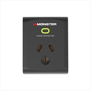 Buy Monster Single Socket Surge Protector - Black