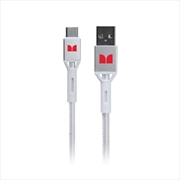 Buy Monster USB-C to USB-A Braided Cable - White 1.2m