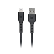 Buy Monster Lightning to USB-A Thermo Plastic Elastometer Cable - Black 1.2m