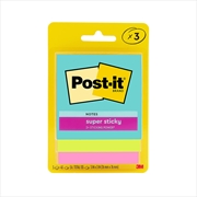 Buy Post-It Super Sticky Notes Miami 76 x 76mm 3-Pack - Box of 6