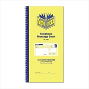 Buy Spirax 550 Telephone Message Book 279X144mm Pk10