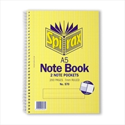 Buy Spirax 570 Notebook A5 200 Pg S/O Pk5