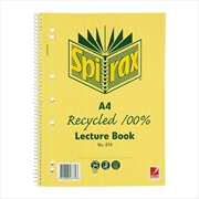 Buy Spirax 814 Recycled Lecture Book A4 140 Page Pk5