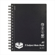 Buy Spirax P572 PP 3 Subject Book A5 300P Blk S/O Pk5