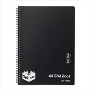Buy Spirax P595G Pp Grid Book A4 200 Pages Blk S/O Pk5