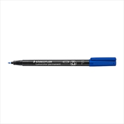 Buy Staedtler Lumocolour 0.6mm Fine Permanent Pen - Box of 10 - Blue