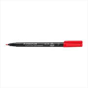 Buy Staedtler Lumocolour 0.6mm Fine Permanent Pen - Box of 10 - Red