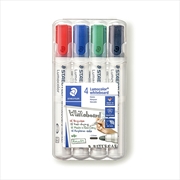 Buy Staedtler Lumocolor Non-Permanent Whiteboard Markers - 4 Pack - Assorted Colours