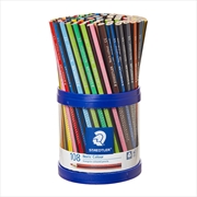 Buy Staedtler Noris Colour Triangular Pencils - Cup of 108 - Assorted Colours