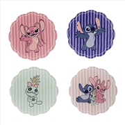 Buy Disney Home - Stitch & Angel Set Of 4 Ceramic Coasters