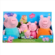 Buy Peppa Pig Family 5 Piece Plush Pack (Pyjamas)