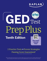 Buy GED Test Prep Plus, Tenth Edition (2026): Includes a Diagnostic Pretest, 2 Full Length Practice Test