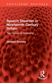 Buy Speech Disorder In Nineteenth