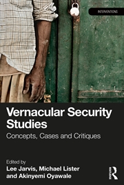 Buy Vernacular Security Studies