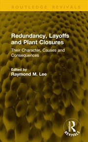 Buy Redundancy, Layoffs And Plant