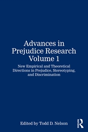 Buy Advances In Prejudice Research