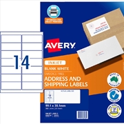Buy AV InkjetLabel J8163 14UP Pk25