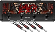 Buy Pluginz - Slayer Logo Jack Rack - Includes 4 Slayer Guitar Plug Keychains