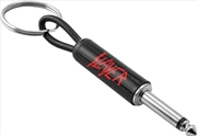 Buy Pluginz - Slayer Red Logo Plug Keychain 1/4" Input Jack Black With Red Logo