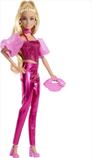 Buy Mattel - Barbie Deluxe Style with Blonde Hair in Pink Metallic Corset Outfit