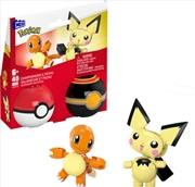 Buy MEGA BLOKS - Pokemon: Pokeball 2-Pack Charmander & Pichu, 40 Piece Building Toy Set