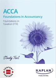 Buy Ftx Foundations In Taxation (Fa24) - Study Text