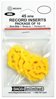 Buy Bags Unlimited ARI4510 - 7 Inch 45 RPM Record Inserts - 10 Count (Yellow)