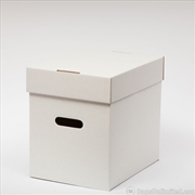 Buy Bags Unlimited XLP65 12 Inch LP Record Cardboard Storage Box with Lids 5 Pack (White)