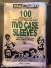 Buy Bags Unlimited SPPDVDR DVD Case Sleeves - Resealable Flap - 6 X 8.25 - 100 Count (Crystal Clear)
