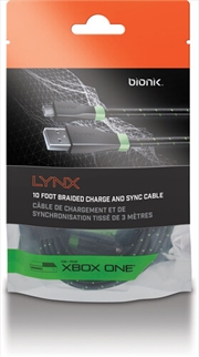 Buy BIONIK BNK-9012 Xbox One LYNX  Controller Charge & Sync Cable - Tangle Free