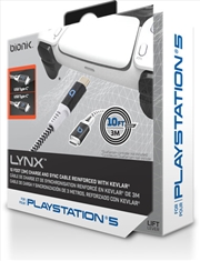 Buy Bionik BNK-9081 PS5 Lynx - USB-C Woven Charge Cable - 10 feet (White)