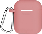 Buy Airpods Pink Silicone Soft Case w/Caribiner by GEMS