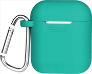 Buy Airpods Teal Silicone Soft Case w/Caribiner by GEMS